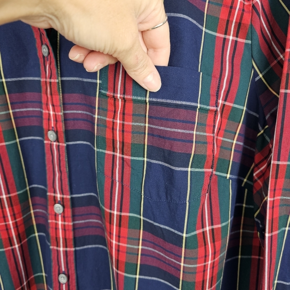 J. Crew #BT991 Lightweight Cotton-Blend Plaid Shirt in Signature Fit 2X - Picture 5 of 7